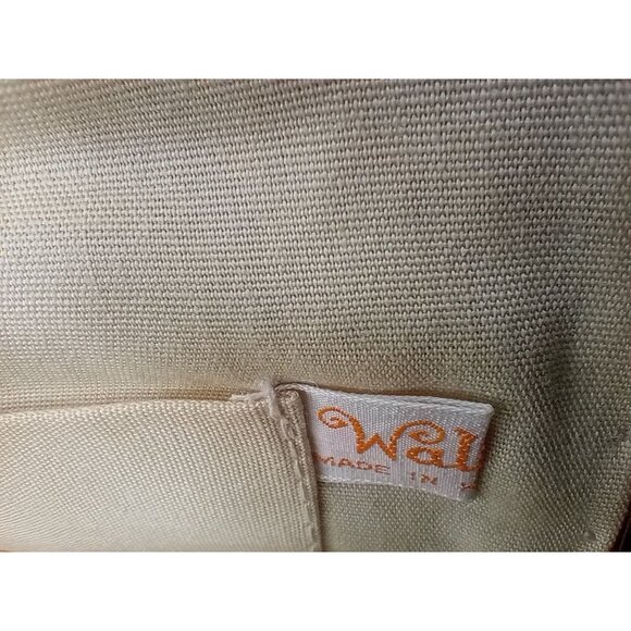 Evening Bag Rainbow Woven Walborg Hong Kong Brass Chain Vintage 60s Clutch Purse - Picture 10 of 16